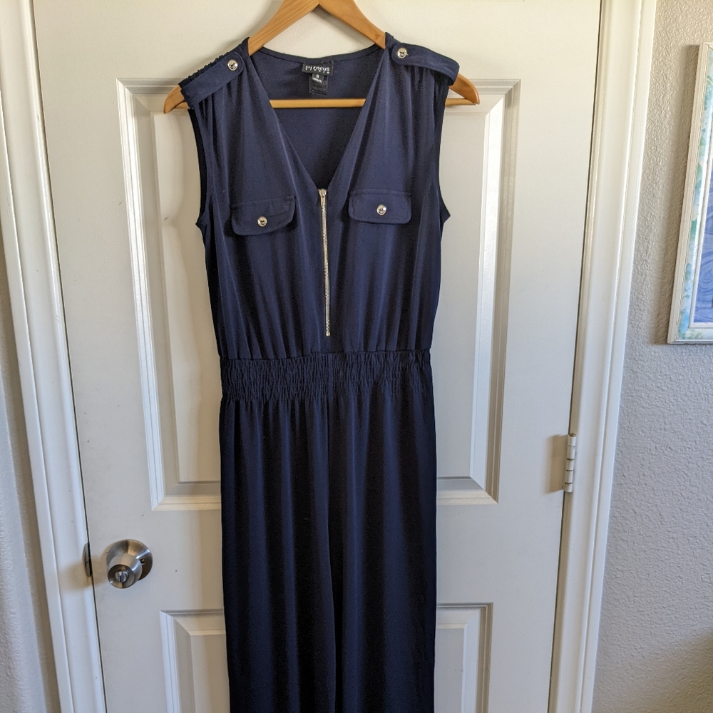 Petite Navy Jumpsuit size 6